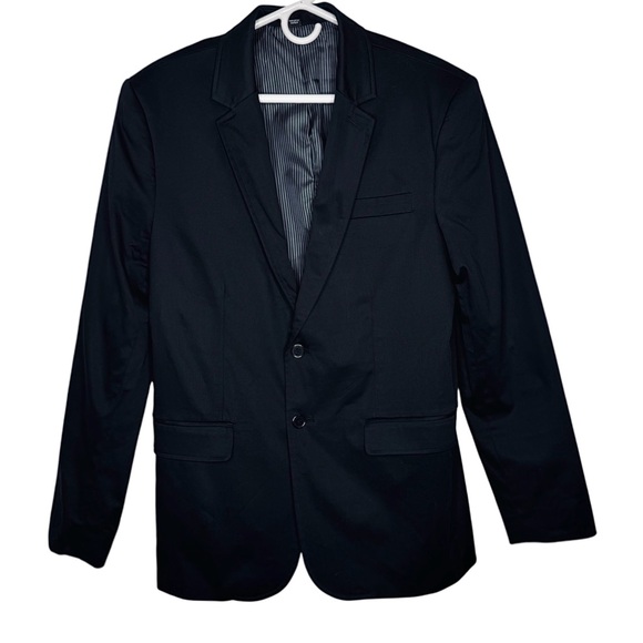 Mossimo Black Slim Fit Blazer Suit Jacket - Picture 3 of 9